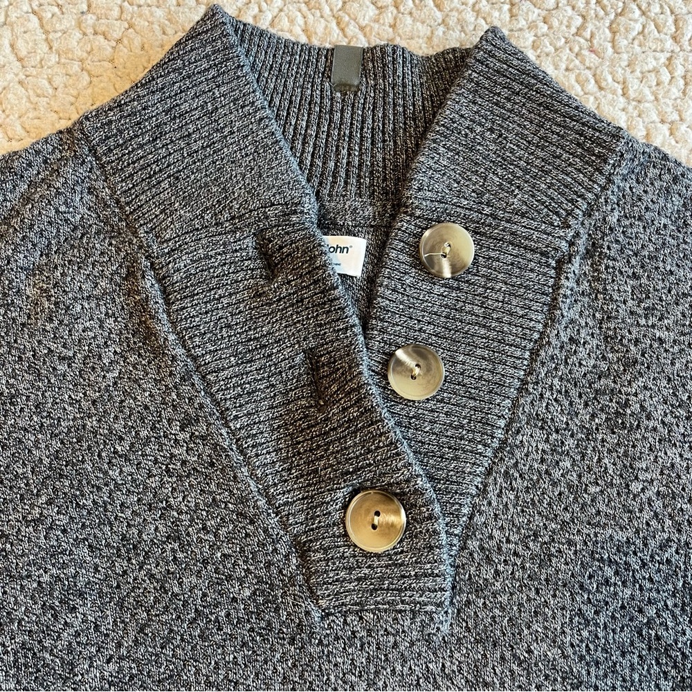 Tommy John Knit Henley Sweater – Size Medium - Picture 3 of 10